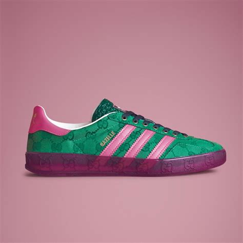 gucci adidas pink and green